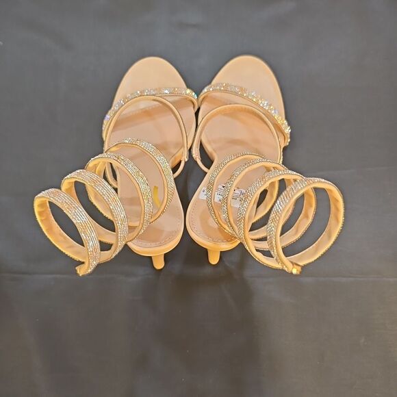 BRAND NEW GLAZE WOMEN’S RHINESTONE EMBELLISHMENTS SANDAL - Picture 7 of 15